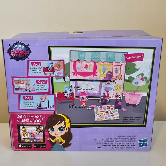 Hasbro Littlest Pet Shop Yummy In Our Tummies #3698 Pinky Beekman Bird #3699 LPS - Picture 5 of 7